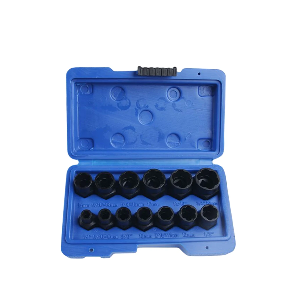 

13 Pieces/Set Screw Steel Extractor Office Hotel Portable Broken Bolts Remover Assortment Extracting Tool Accessories