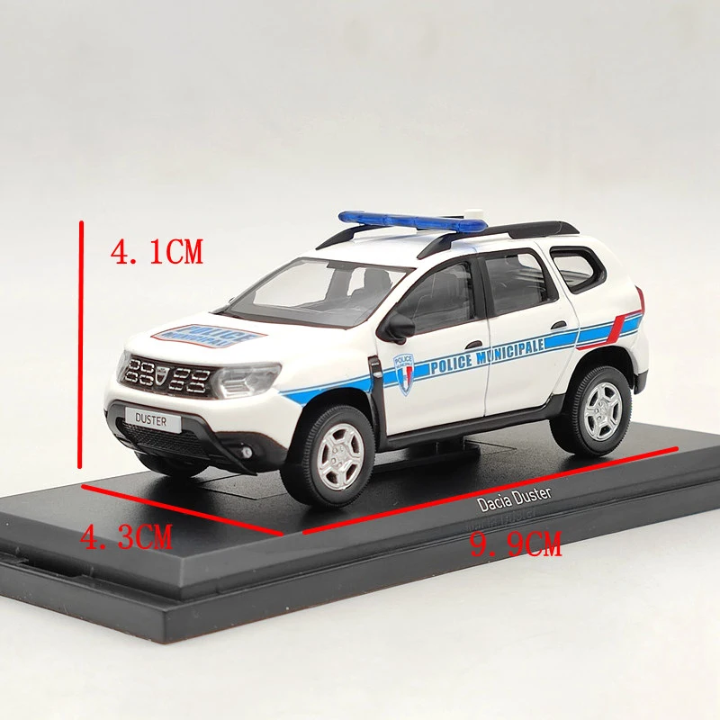 Коллекция 1/43 года Norev Dacia Duster городская полиция 2018 белые и синие литые модели