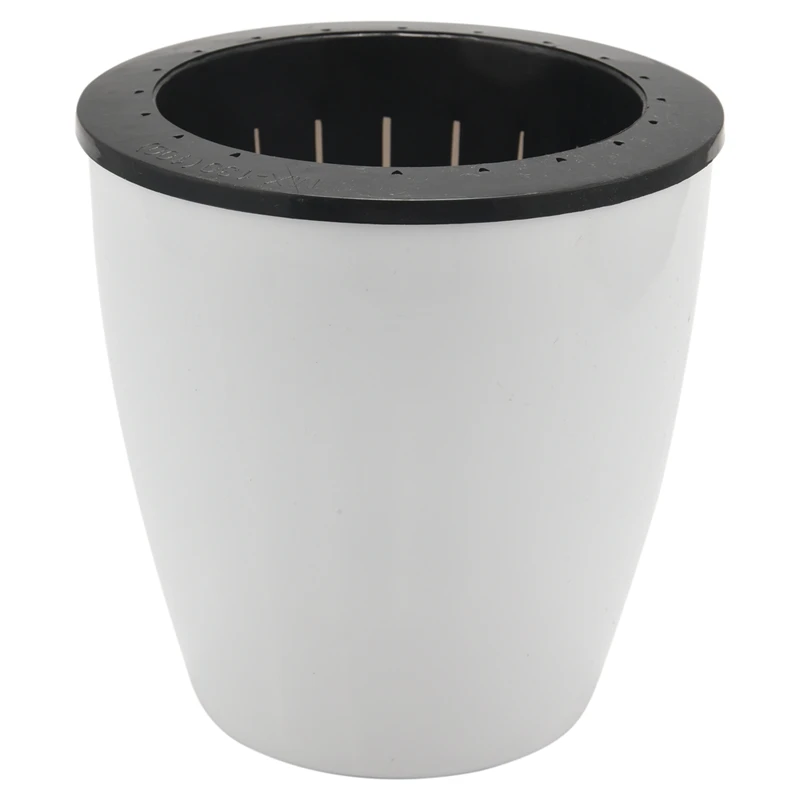 

Цветочный горшок с автоматическим поливом, белый цветочный горшок для ленивых цветов, гидропонный пластиковый цветочный горшок, 6 шт. CNIM Hot