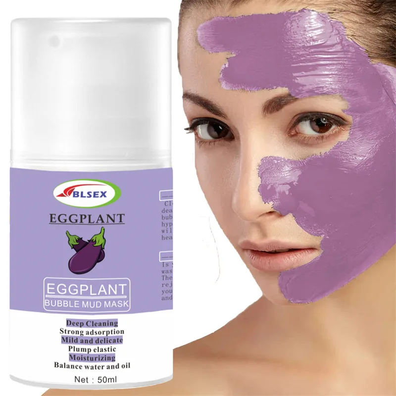 

Eggplant Clay Mask, Sensitive Soothing, Nourishing, Anti-Acne, Cleansing Clay Mask for Acne, Pores, Blackheads, Oily Skin Mask
