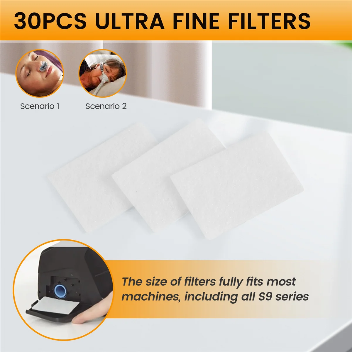 30 шт. CPAP HEPA воздушный фильтр одноразовые сменные фильтры для вентиляторов