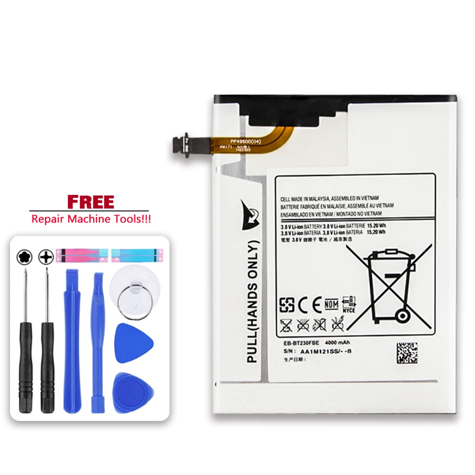 

EB-BT230FBE for Samsung Tablet Battery For Samsung Galaxy Tab 4 7.0 7.0" T230 T231 T235 SM-T230 SM-T231 SM-T235 Battery 4000mAh