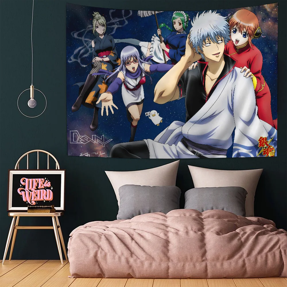 Аниме Гинтама мультфильм гобелен для гостиной домашний декор в общежитии INS