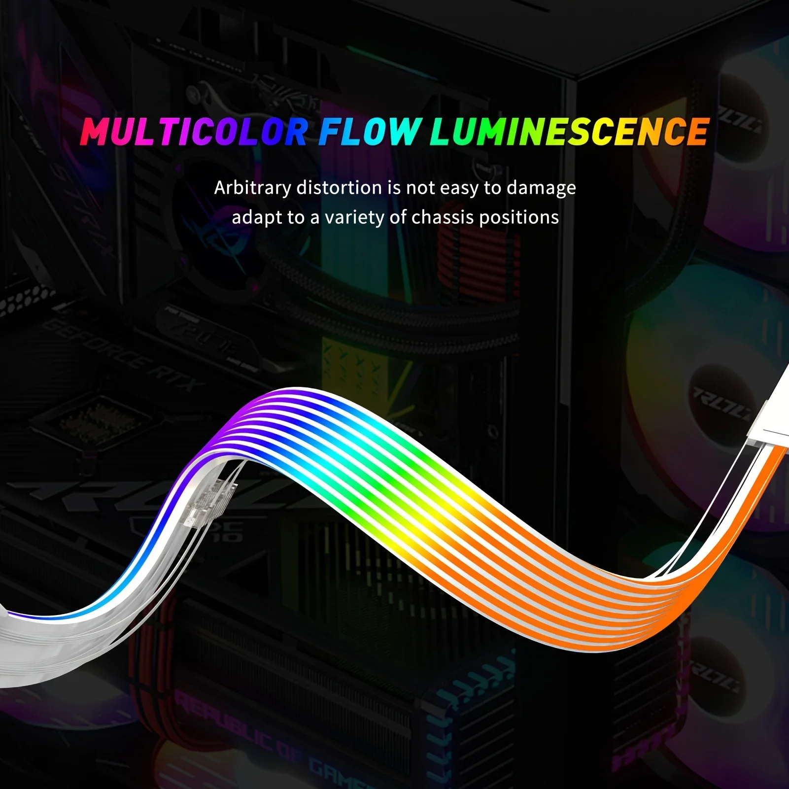 ARGB PSU Удлинительный кабель питания Светодиодная лента 24PIN материнской платы Aura Sync