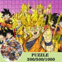 puzzles for adults dragon ball son goku paper jigsaw puzzles educational intellectual decompressing puzzle game toys gift