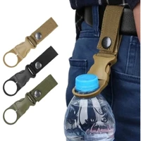 1pcs nylon webbing buckle hook water bottle holder clip edc climb carabiner belt backpack hanger portable outdoor camping tools