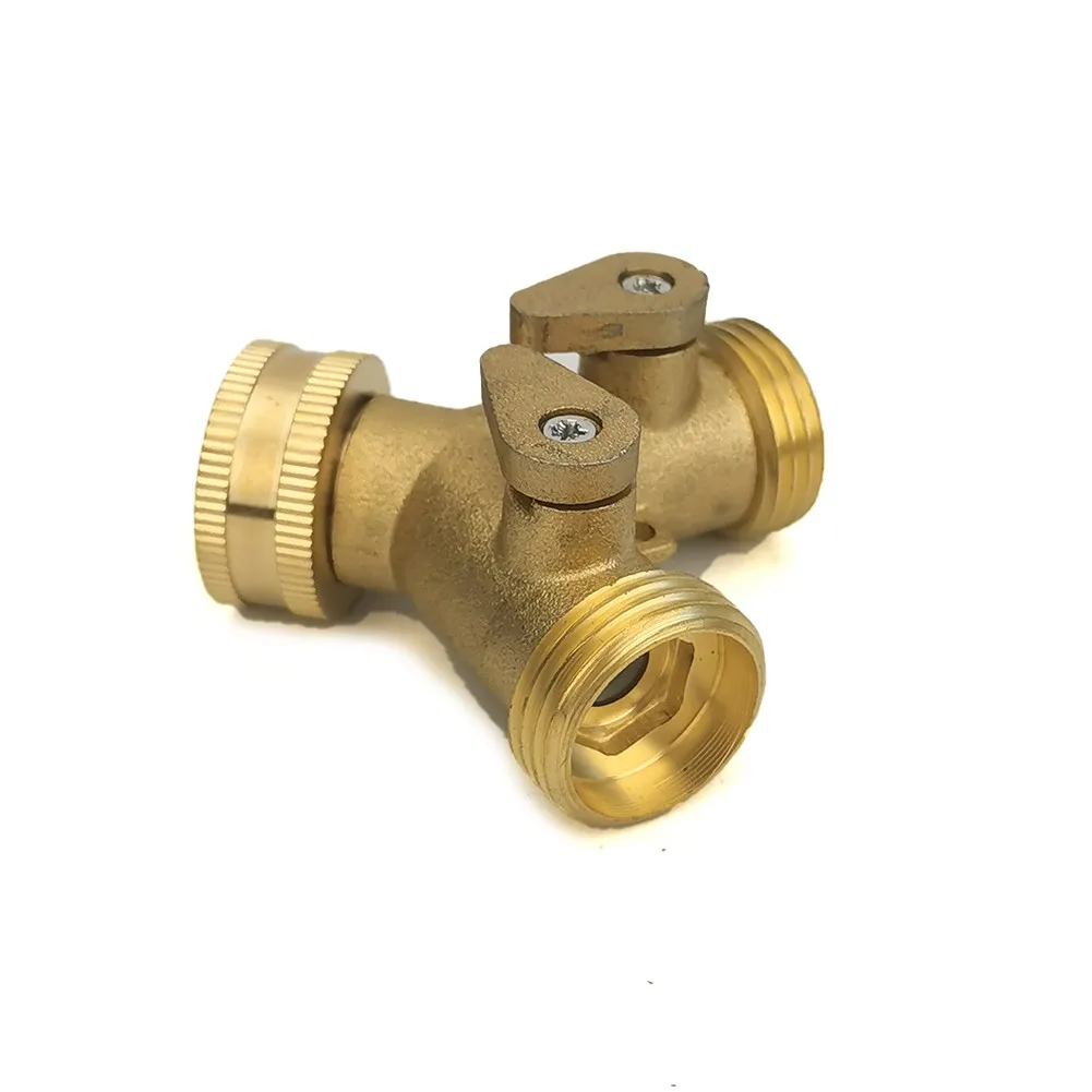 

Brand New Hose Connector Adapter Garden Heavy-duty Hose Splitter Parts Plastic Rubber Gasket Tap With 2 Valves