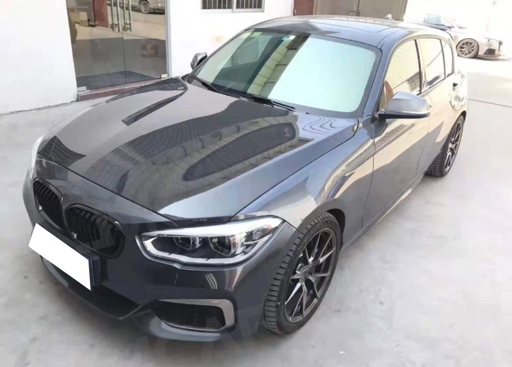Глянцевый черный задний диффузор из АБС-пластика для BMW 1 серии F20 M Sport 2015-2018