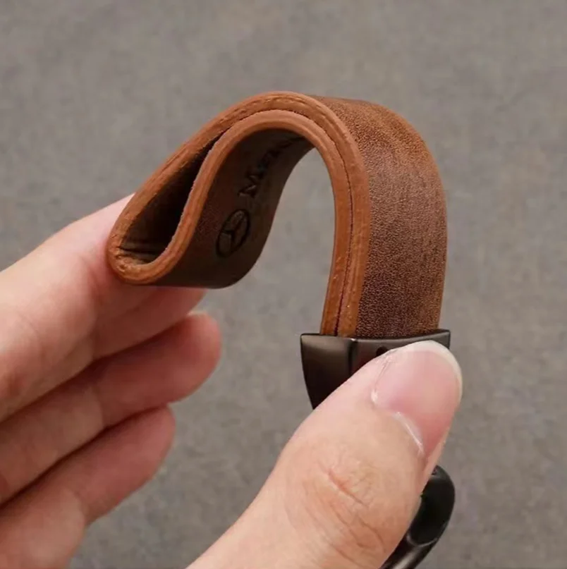 Новинка популярная модель брелок для ключей из металла и кожи Volkswagen Mercedes Benz AMG Audi