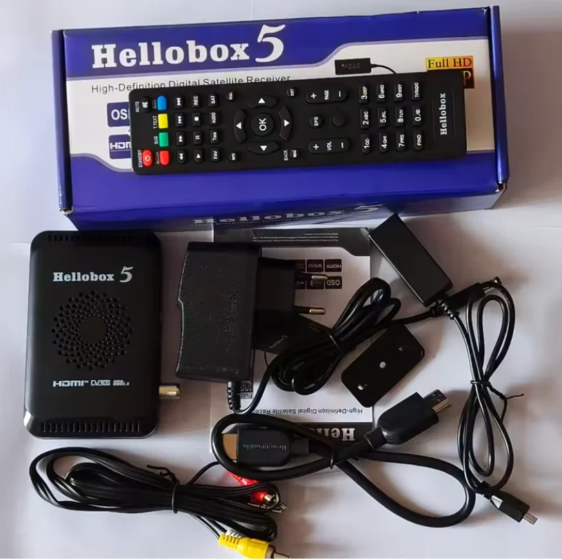 Фото Новый ресивер Hellobox 5 DVB-T2 DVB-S2 Combo для спутникового телевидения, тюнер STB с поддержкой воспроизведения ТВ на телефоне, цифровой смарт-декодер DVB-S2X H.265 №1