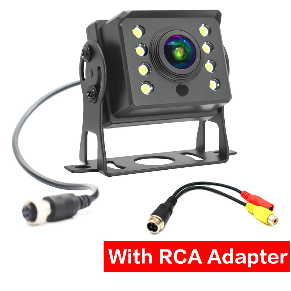 

AHD 1080P Камера заднего вида для грузовика Bus Paking Car 12-24V 8 светодиодов HD ночного видения Водонепроницаемая камера заднего вида для монитора