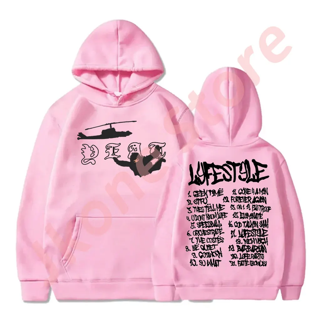 Толстовки Yeat Lyfestyle Tracklist 2023 пуловеры Tour Merch для женщин и мужчин модные
