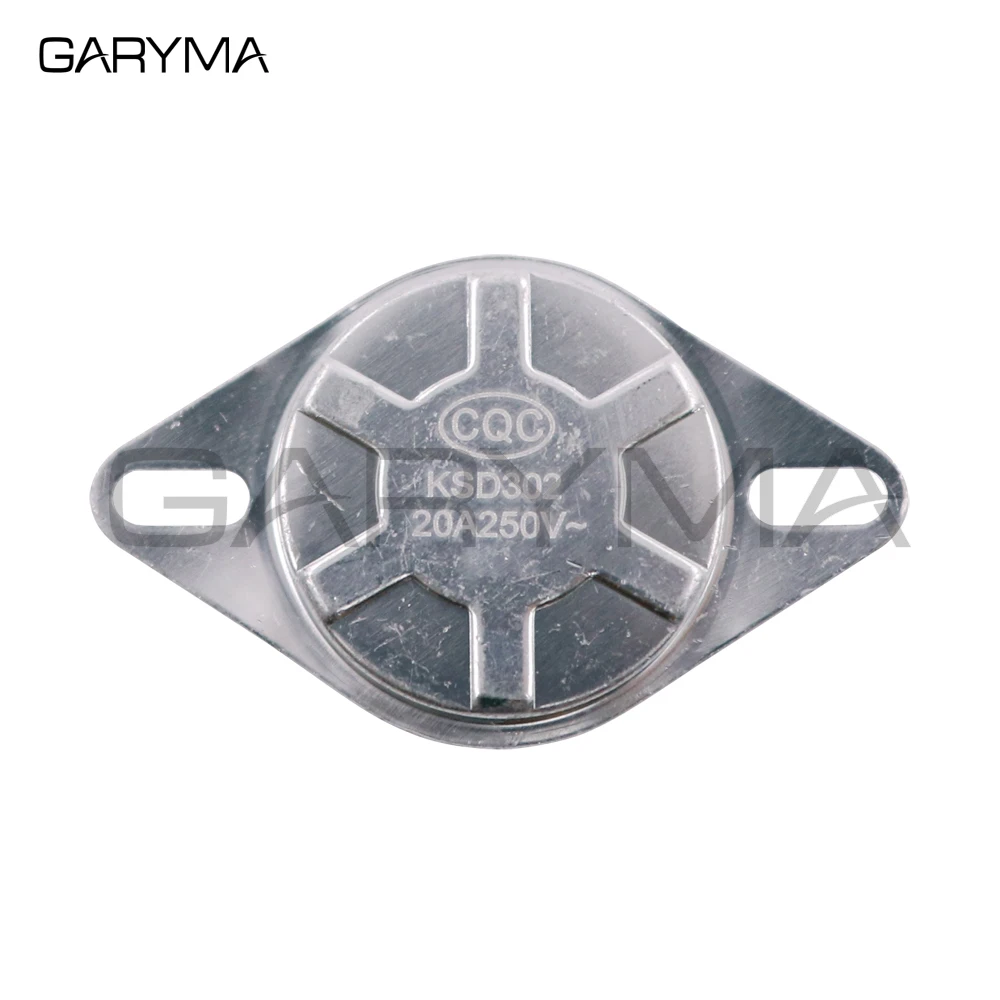 KSD302X 20A 250V 75 85 92 93 95 градусов Цельсия 4 фута круглая головка ручной сброс биполярный