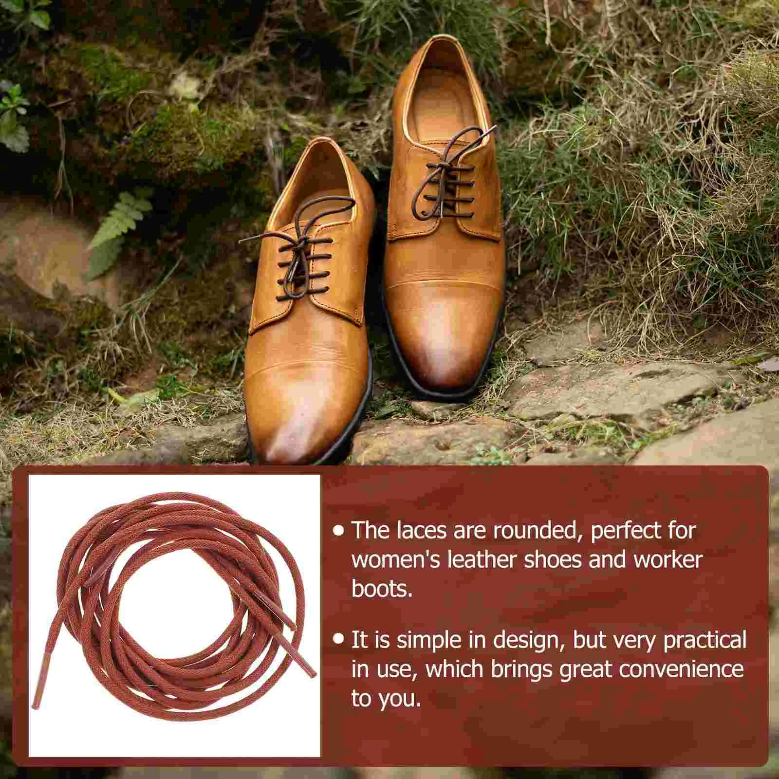 Business Shoe Laces Dress Black Womens Shoes Reinforced Boot Brown Waxed Cotton Shoelaces Boots Work Replacement