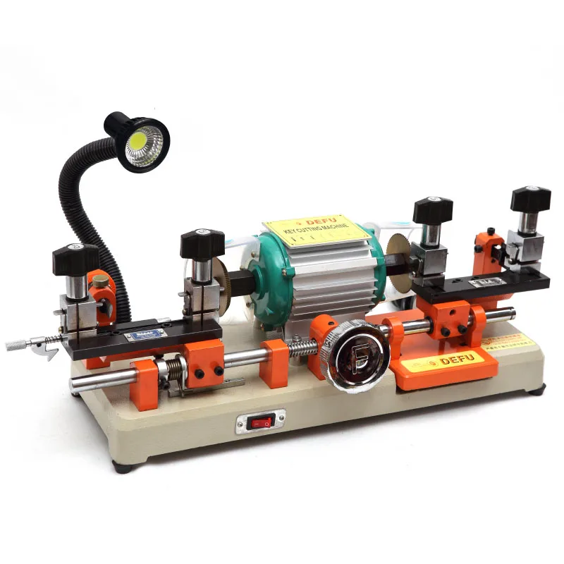 Горизонтальный станок для резки ключей копировальный с двойной головкой дверей