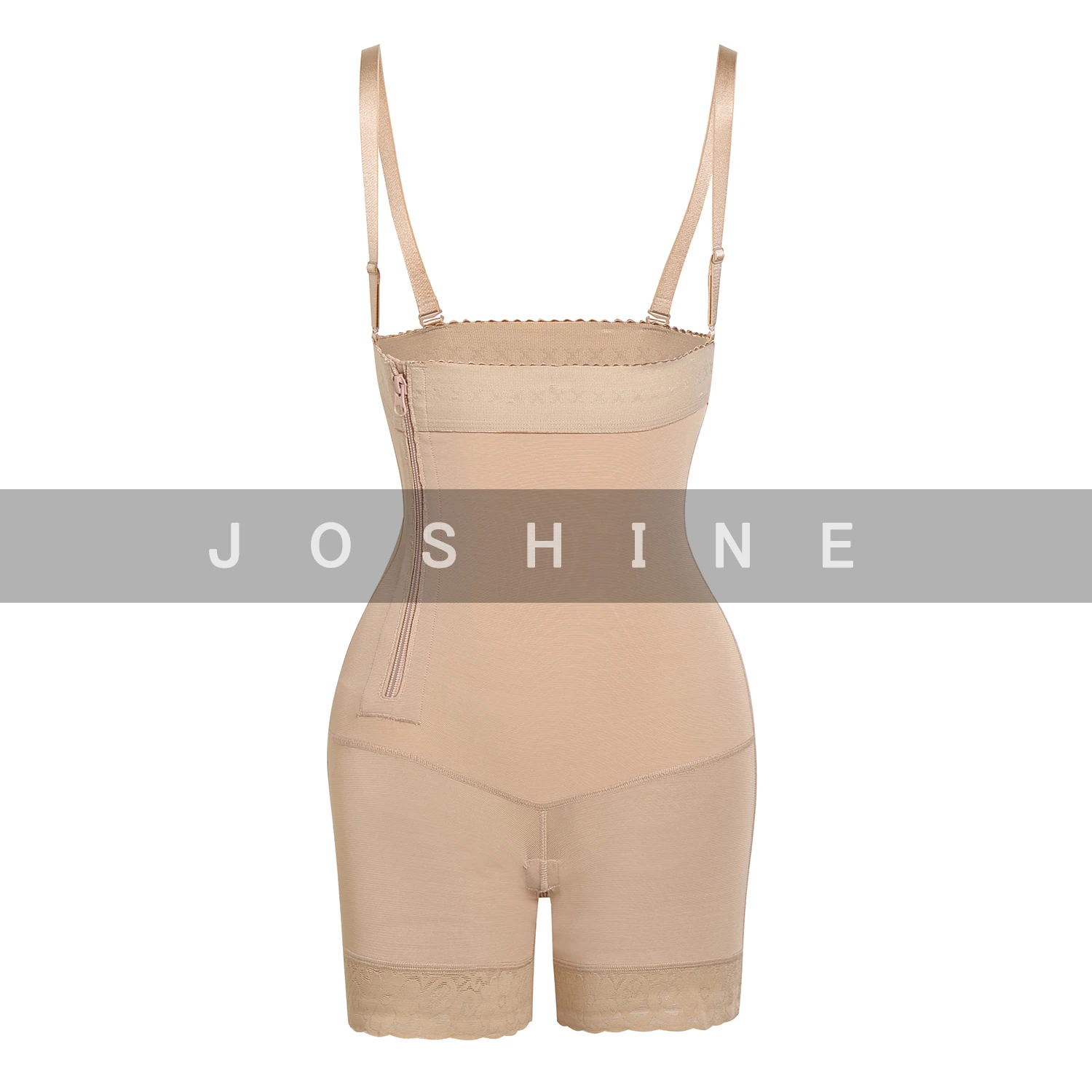 Women's Tummy Control Butt Lifter Zipper Hip Lifting Shapewear Short Bodysuit Fajas Colombianas Reductoras Y MoldeadoraWith shou