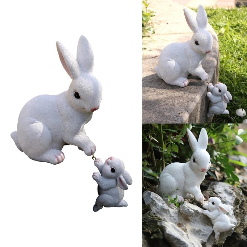 

Rabbit Resin Flowerpot Planter Hydroponic Flower Pot Succulent Pot Gardening Supplies Potted Garden Plant Pots Gift