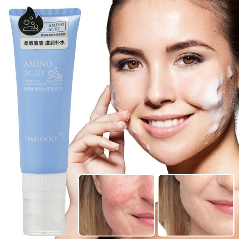 

Amino Acid Face Cleanser Moisturizing Deep Cleansing Brightening Oil Control Shrink Pores Repair Nourishing Gentle Skin Care