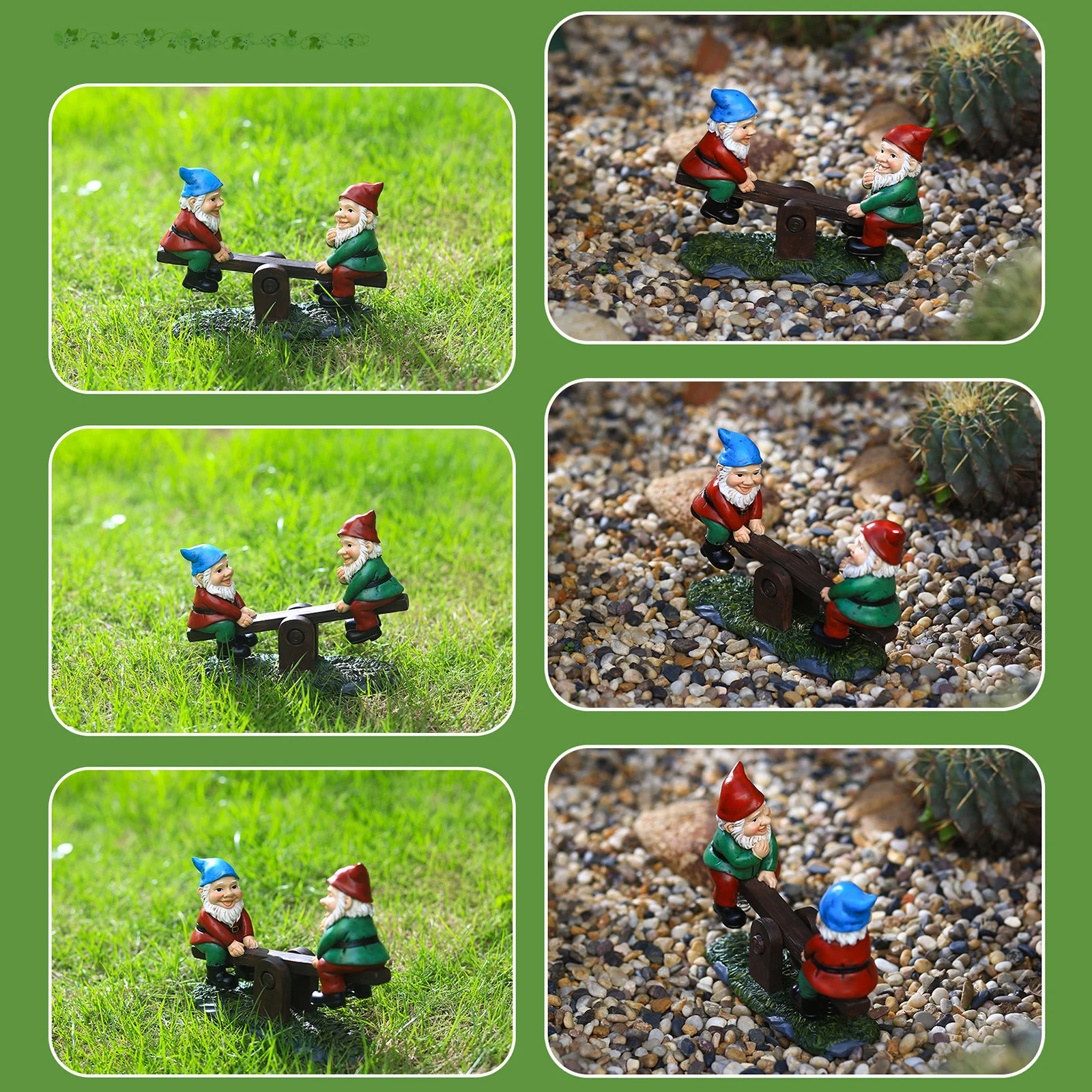 

Garden Dwarf Ornaments Mini Resin Moss Micro Landscape Decoration Outdoor Fairy Miniature Handicraft Flower Pot Accessories Elf