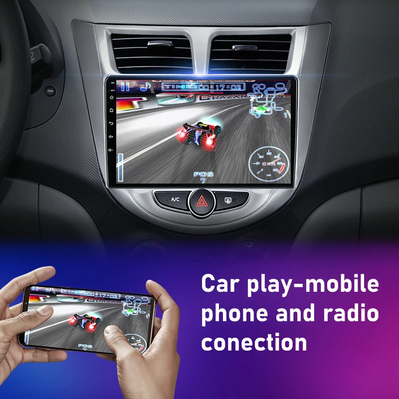 Srnubi для Hyundai Solaris Accent 1 2010-2016 Android автомобильное радио Видео Стерео мультимедийный