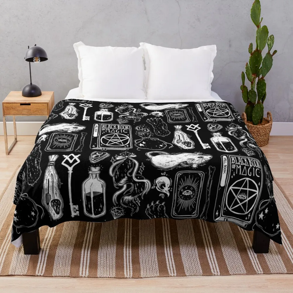 

What's in my bag Throw Blanket picnic blanket thin blankets brand blankets Large knit plaid