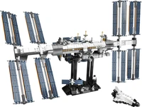new 60003 60004 apollo 11 lunar lander and international space station building blocks bricks 21321 toys for children boys gift