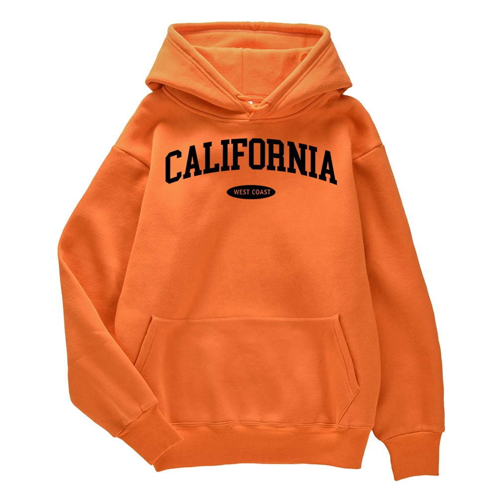 

Мужская свободная кофта West Coast Of California с графическим принтом, облегающий спортивный костюм в стиле хип-хоп, универсальный костюм с длинным рукавом для пар