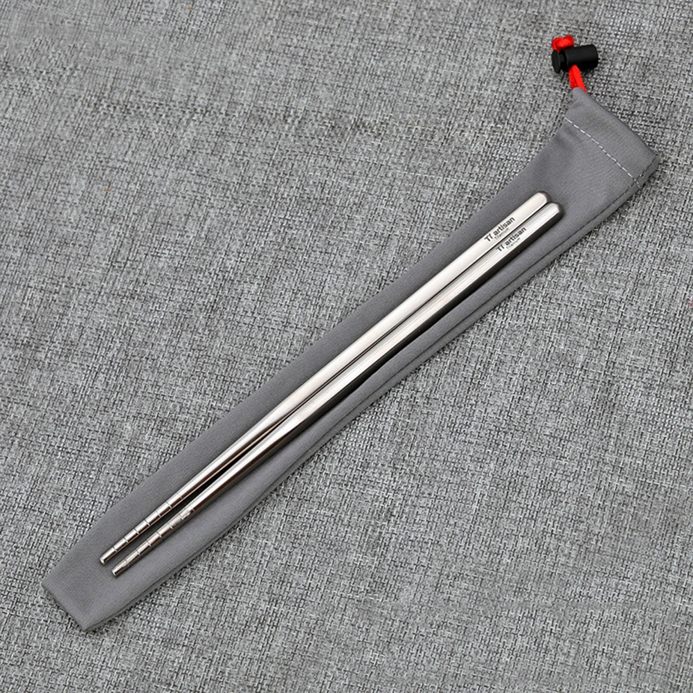 

Eco Friendly and Stylish Tableware Non Corrosive and Reusable Titanium Chopsticks Perfect for Sustainable Dining