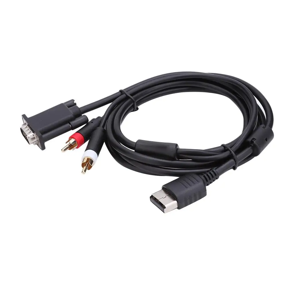 

High Definition VGA Cable RCA Sound Adapter HD Box For Sega Dreamcast Video Games Console PAL NTSC
