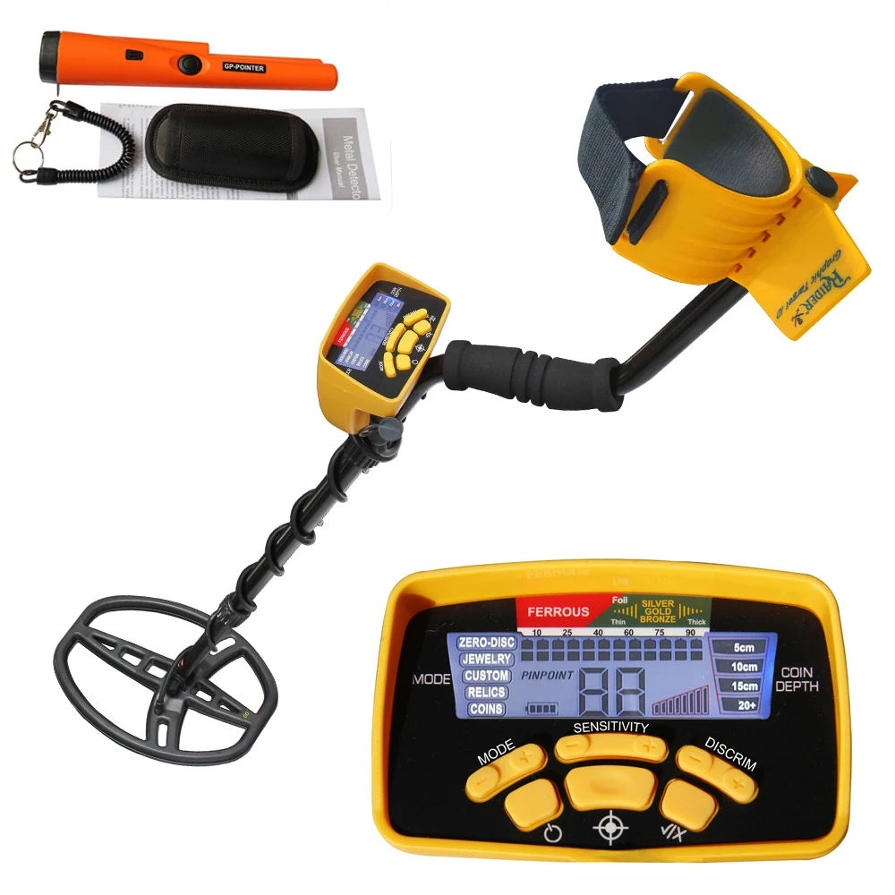 

Профессиональный Подземный металлоискатель, устройство для обнаружения золота с цифровым дисплеем, водонепроницаемость 11 дюймов