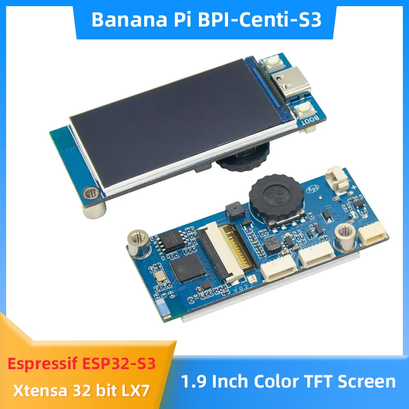 

Умная плата Banana Pi BPI-Centi-S3 Xtensa 2M PSRAM 8M FLASH 2,4G WIFI BT Bluetooth