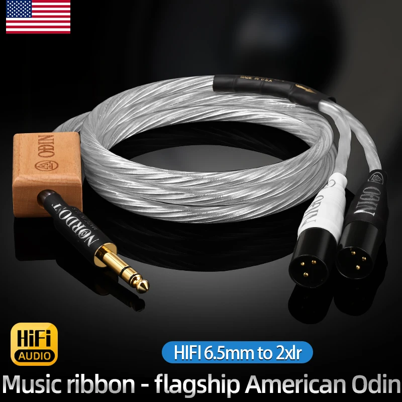 

Аудиокабель ATAUDIO Odin HiFi 6,5-2XLR, высококачественный стерео аудио кабель из чистого серебра 6,35 в двойной XLR 3Pin, защитный кабель для усилителя миксера