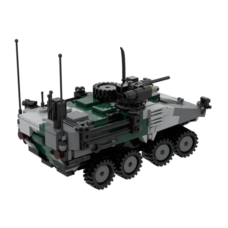 Модель автомобиля MOC 8X8 модель тактического пехотного транспорта M1130 творческий