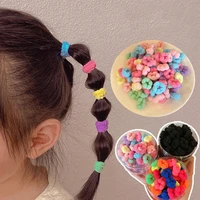 100pcs children elastic hair band rope headband kids cute bow hairband towel scrunchies girls ponytail holder hair accessories