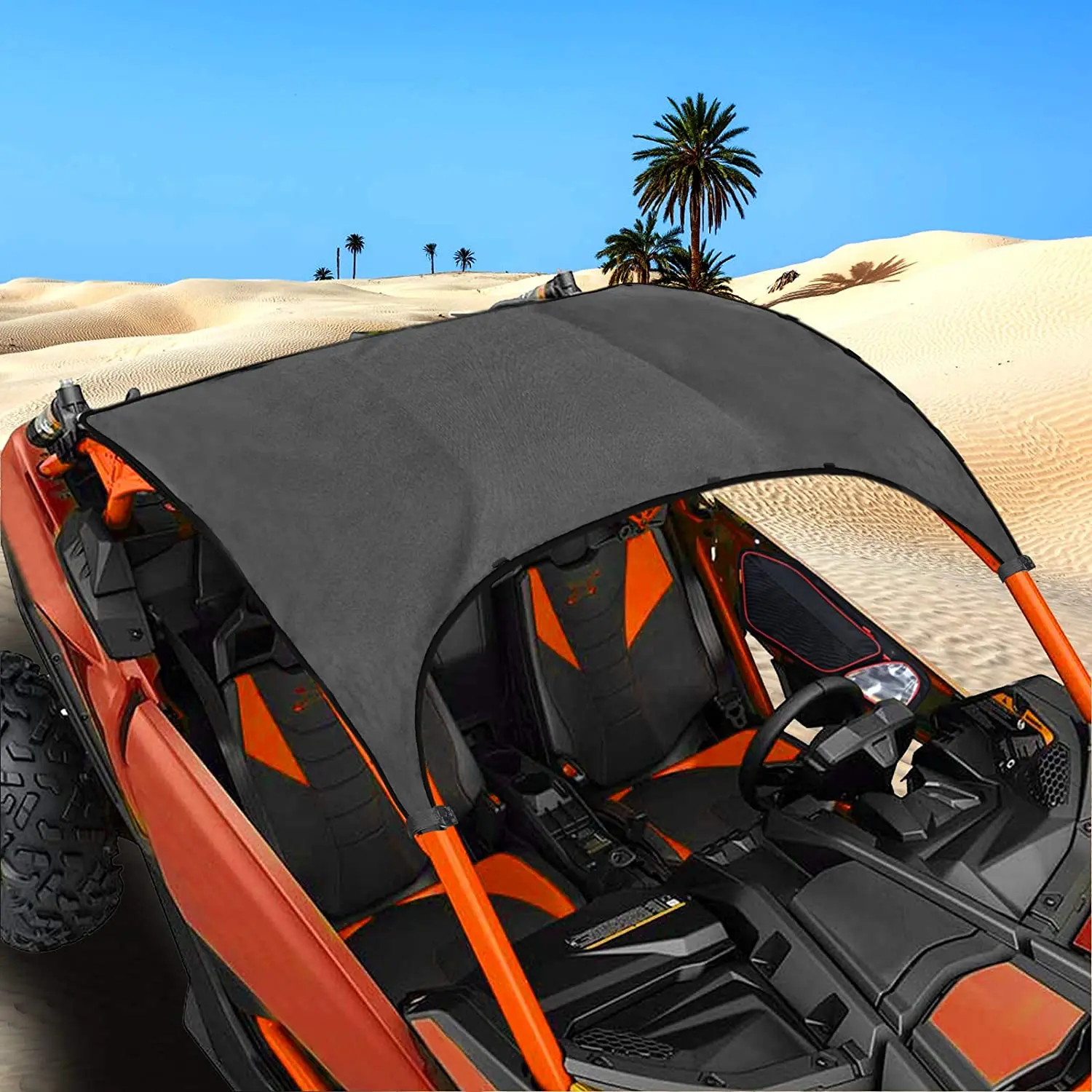 Maverick X3 Accessories UTV Soft Top Canvas Roof Shade Cover Fits for UTV Can Am Maverick X3 2017 2018 2019 2020 2021 2 Doors