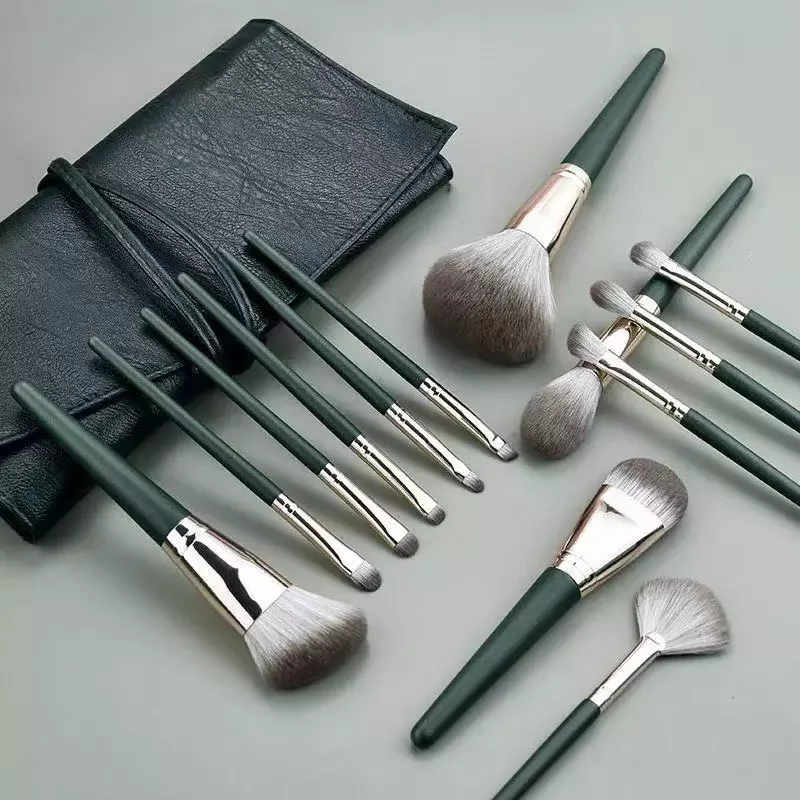 

NEW2023 14PCS Makeup Brushes Set Foundation Powder Blush Fiber Brushes Lipstick Eyeshadow Brushes Concealer Cream Blender Makeup