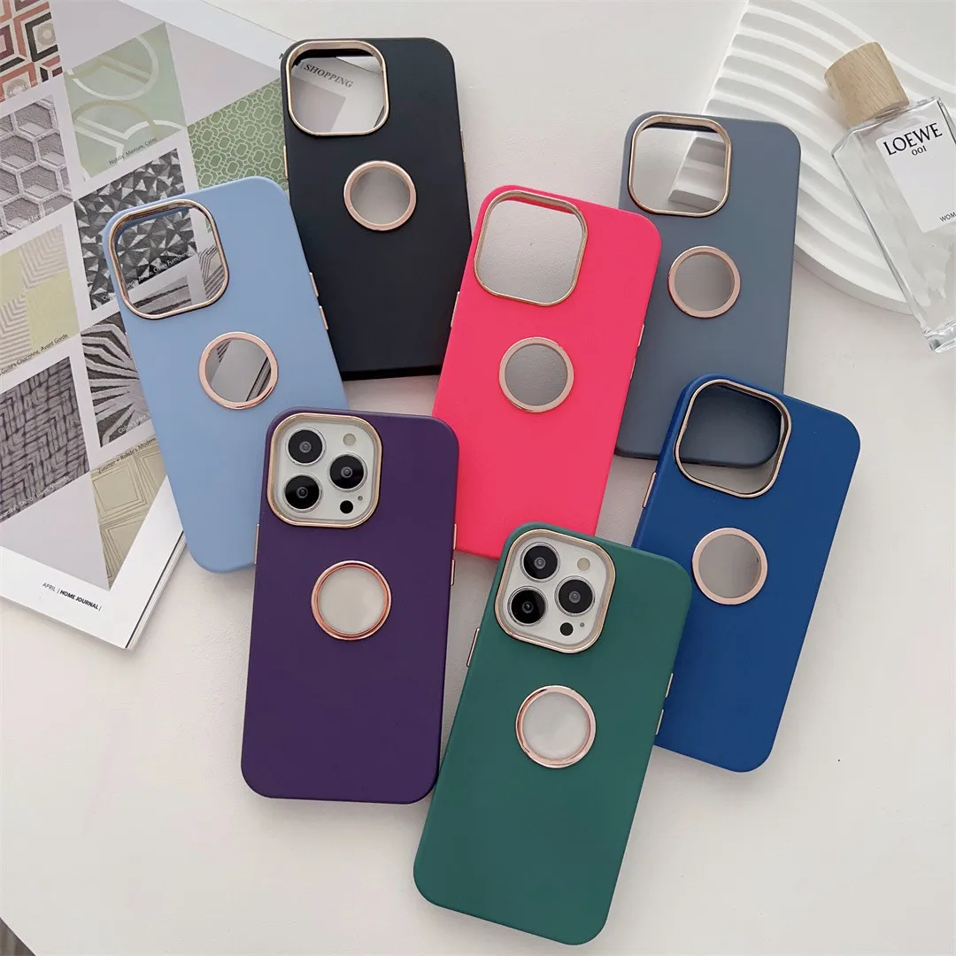 

Skin Silicone Hollow Case For iphone 11 Phone Cover 14 Pro Max 14 Plus 14 Pro 13 12 11 Promax Electroplated Lens Frame Protect