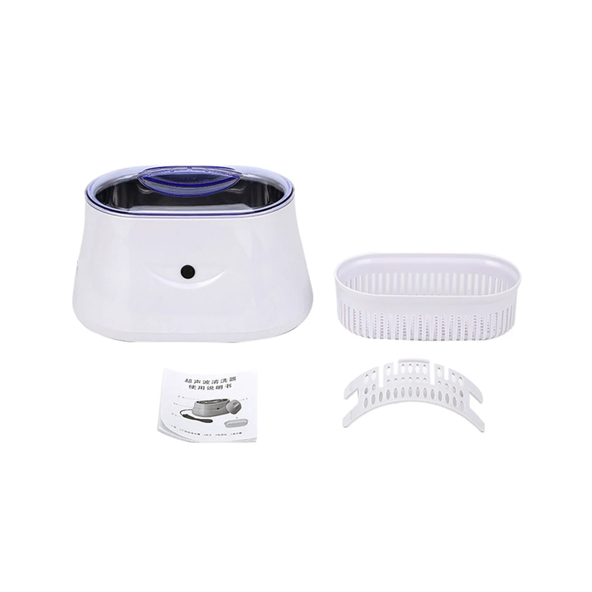 

Silver Jewelry Cleaner Ultrasonic Machine for All Jewelry Cleaner for Rings Eyeglasses Watches EU Plug