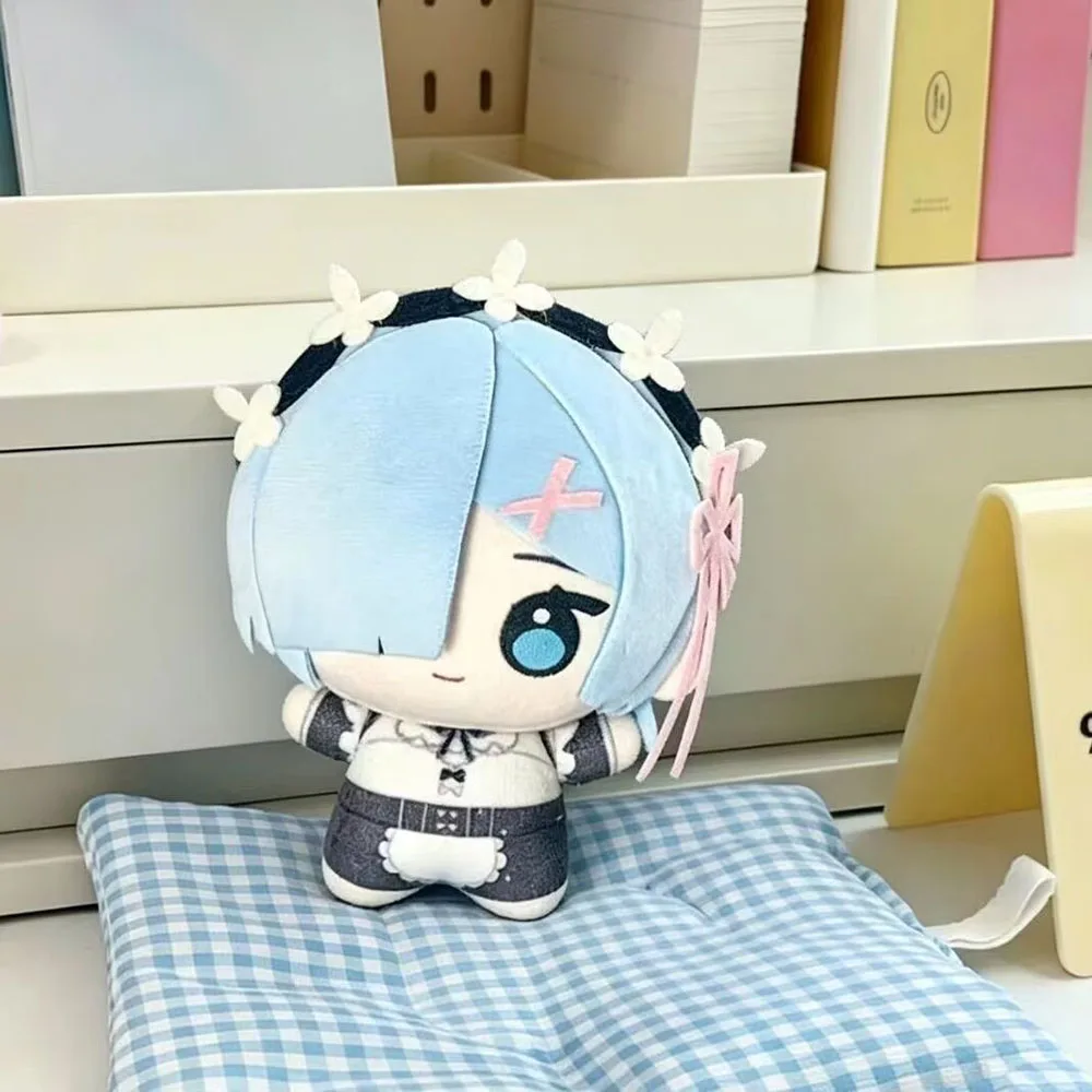 Фото Плюшевая кукла-подвеска Рем из аниме Re:Zero - Жизнь в другом мире с нуля, 10 см, мягкая игрушка, украшение для рюкзака, праздничный подарок №1