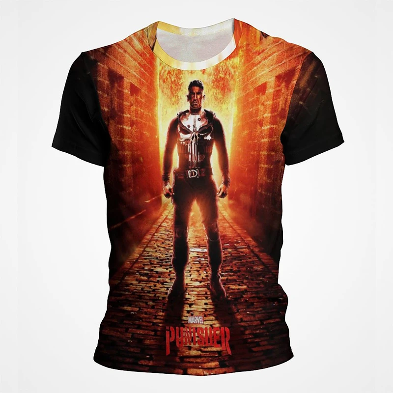 

2022 New Summer Clothing Punisher Game 3D Print Fashion Printed T shirt Men Women Children Harajuku Cool T-shirt Tops Tee