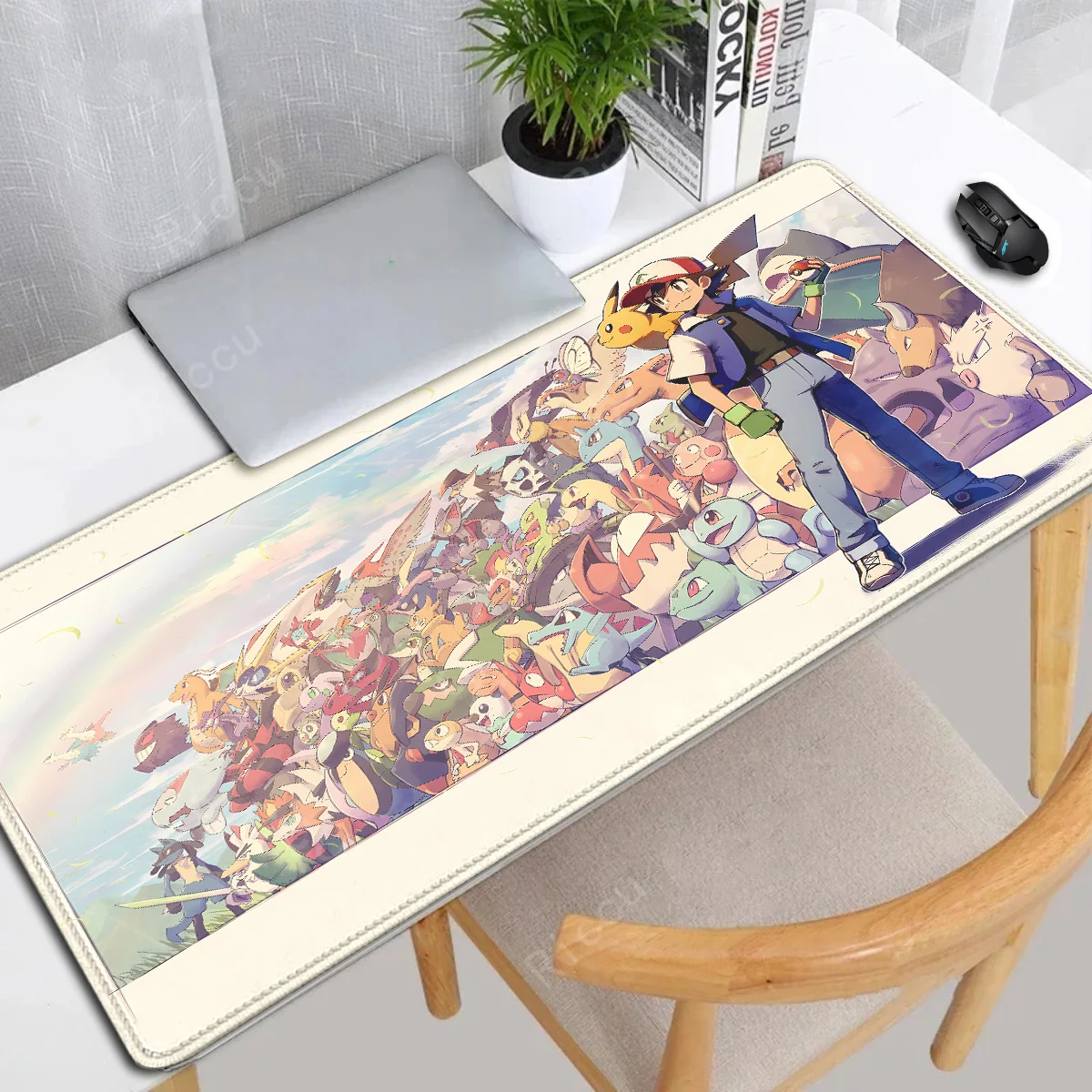 Game P-Pokemon-Gengar Grande teclado mecánico mousepad Large Gaming mouse pad LockEdge Thickened Computer Keyboard Table deskmat