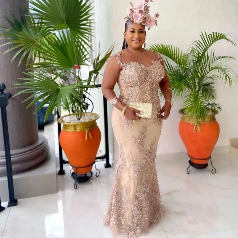 

Sparkly Evening Dresses Fashion Design Side Split Ruffles Tulle Mermaid Prom Dress Glitter Sequins Beads Custom Made Chic