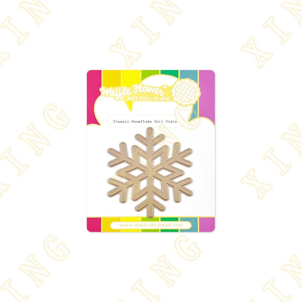 

Classic Snowflake Plate New Hot Foil Plate Scrapbook Diary Decoration Stencil Embossing Template Diy Greeting Card Handmade