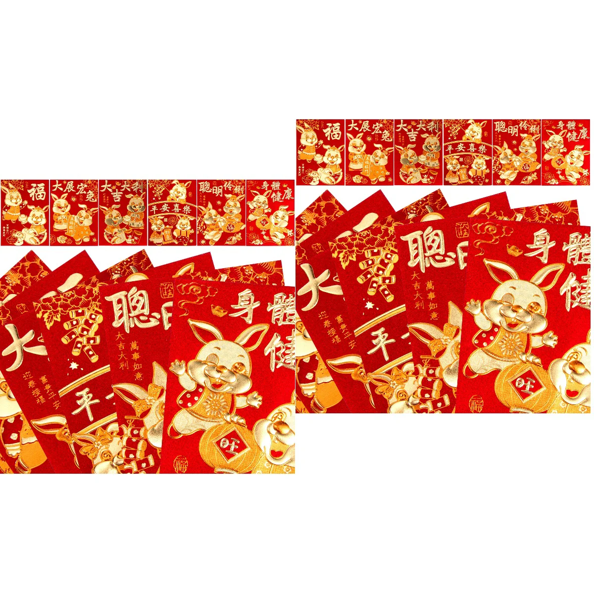 

Red Year Envelopes Packet Envelope Rabbit Chinese Pocket New Money Packets Cartoon Xi Li Bunny Zodiactheceremonysee Wedding
