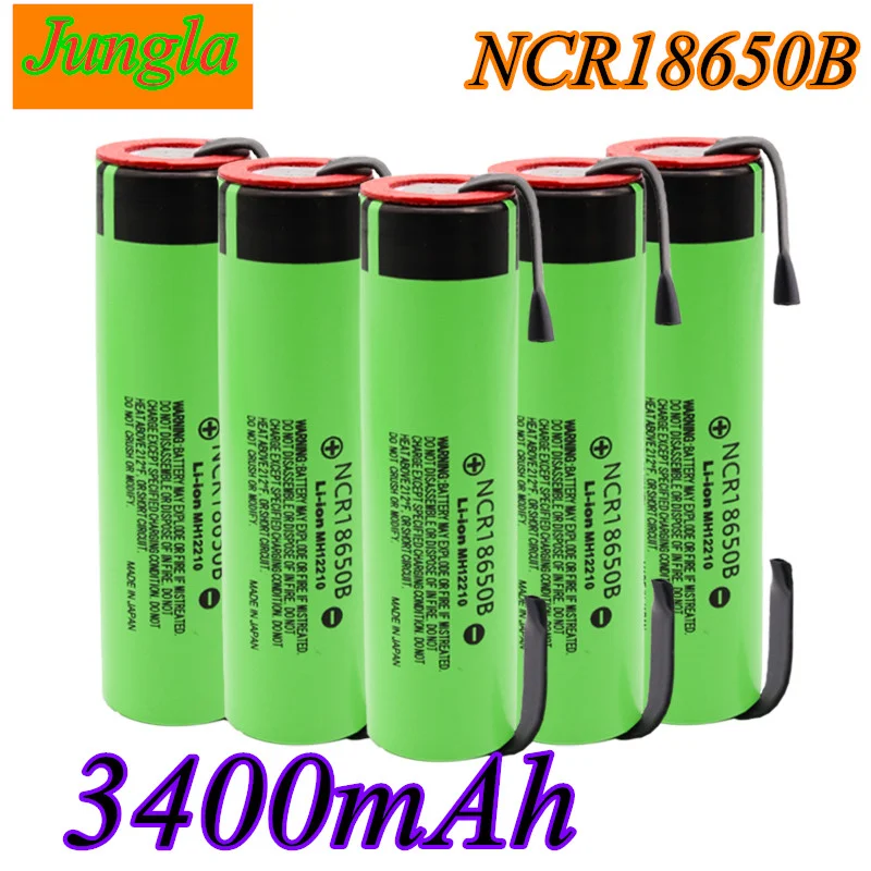 

2023 New Original 18650 Battery NCR18650B 3.7V 3400mah 18650 Lithium Rechargeable Battery Welding Nickel Sheet batteries