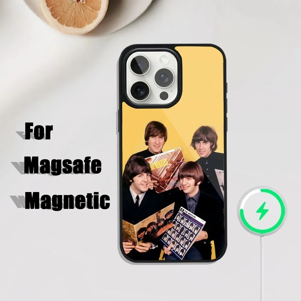 Band T-The-B-BeatlesS-S Phone Case For iPhone 16 15 14 13 12 11 Plus Pro Max Mini Magsafe Magnetic Wireless Charging