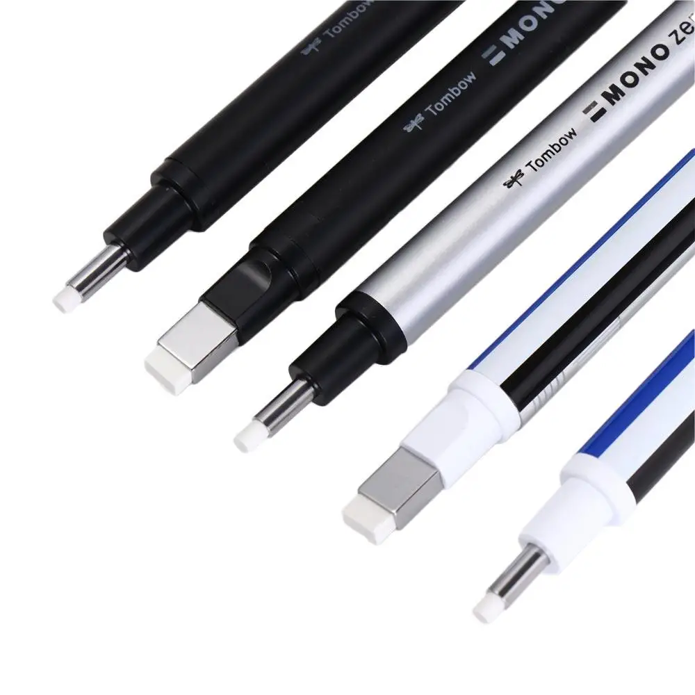 Фото Tombow MONO Zero ластик с плоским/супертонким резиновым наконечником, тип ручки, профессиональный высокоточный ластик для карандашей для бликов манги №1