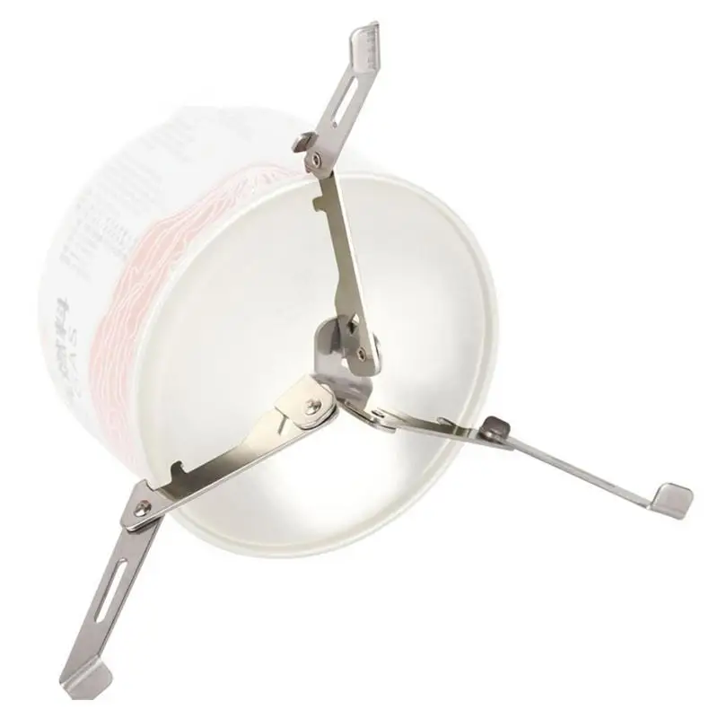 

Backpacking Stove Fuels Canister Stand Tripod Support Bracket For Gases Tank Portable Foldable Stainless Steel Tank Stabilizer