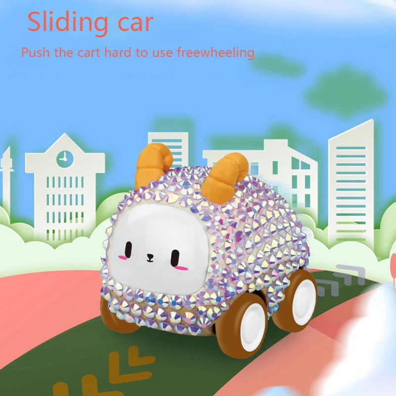 

Diamond Painting DIY Diamond Full Mosaic Rhinestones Cartoon Animal Scooter Wind Up Toys Running Car Clockwork Toy Children Gift