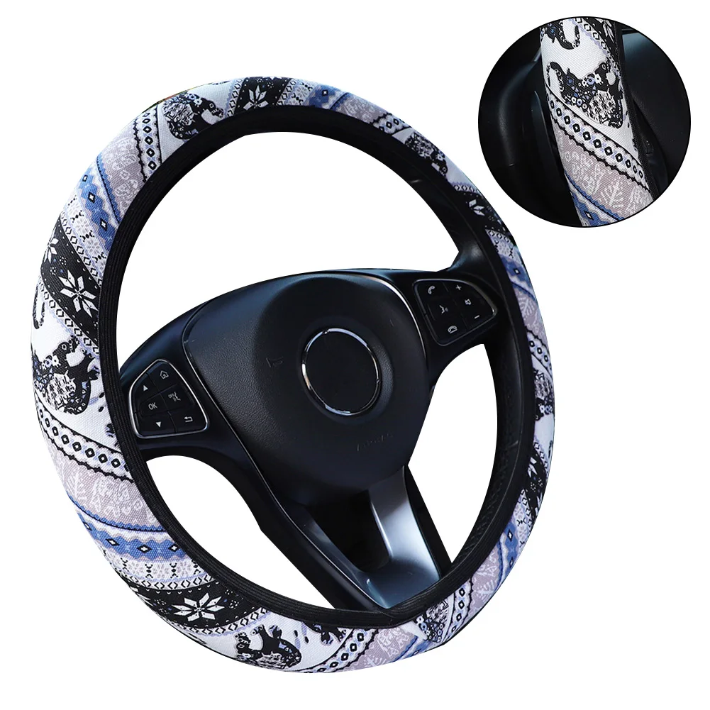 

Parts & Accessories Steering Wheel Cover 1PCS 1X 37-38CM Leather For Car Feel Soft /Easy To Install/comfortable